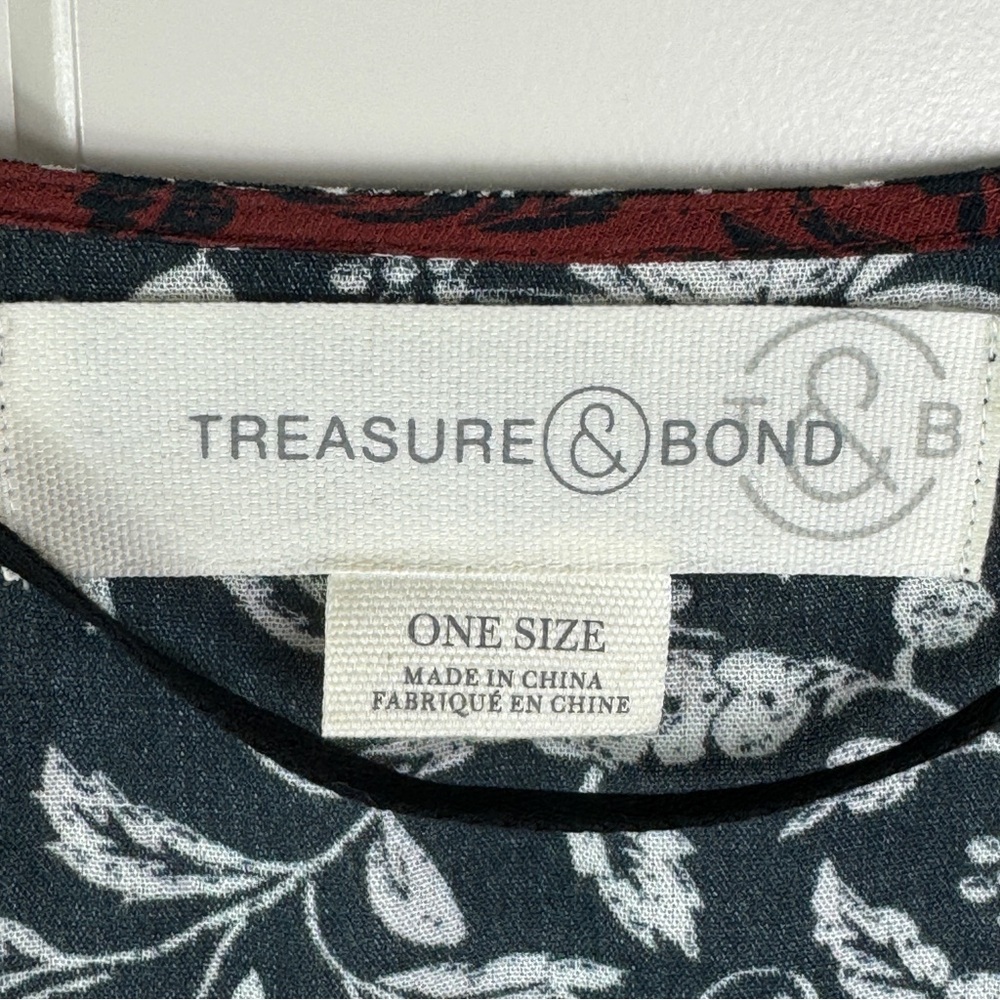 Treasure & Bond Nordstrom Border Print Duster Open Front Cardigan, One Size - Picture 9 of 12